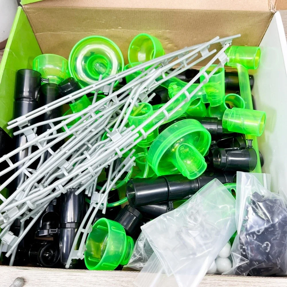 Marble Genius Marble Rails Super Set 170‎ Piece + 27 marbles - Marble Run